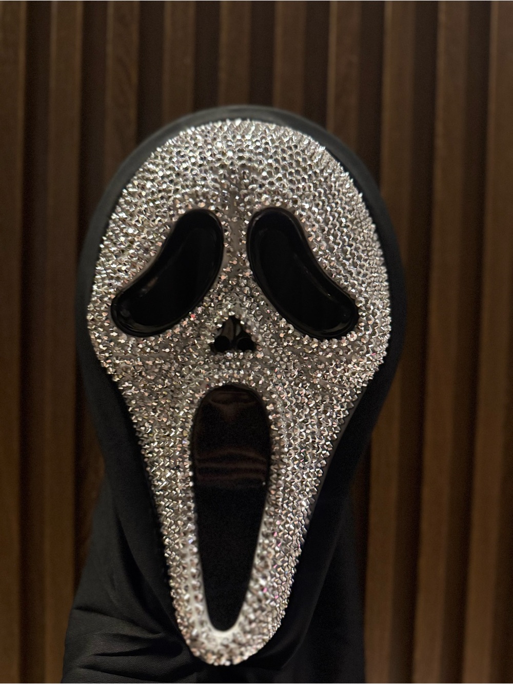 Silver  Ghost Face  Costume Mask